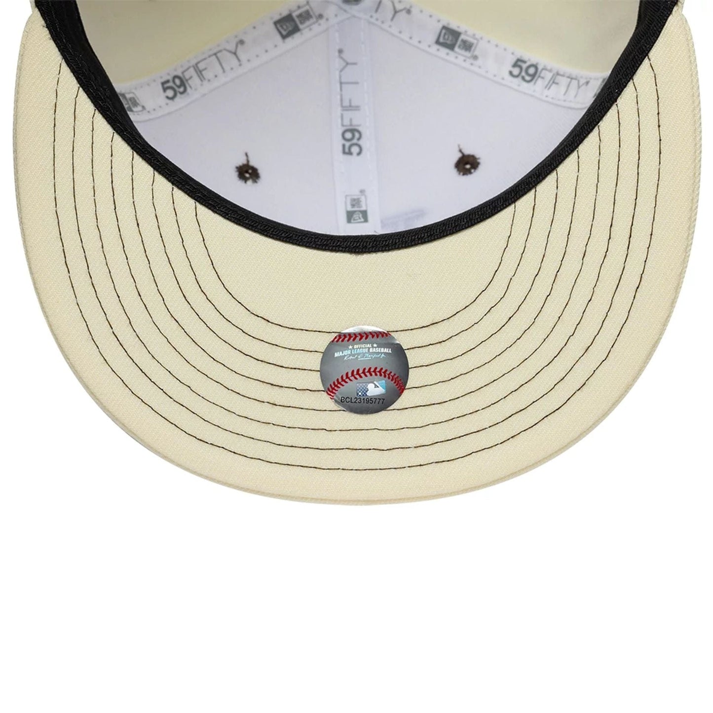 Pictured is this MLB Contrast LA Dodgers 59FIFTY Fitted cap in white. 7