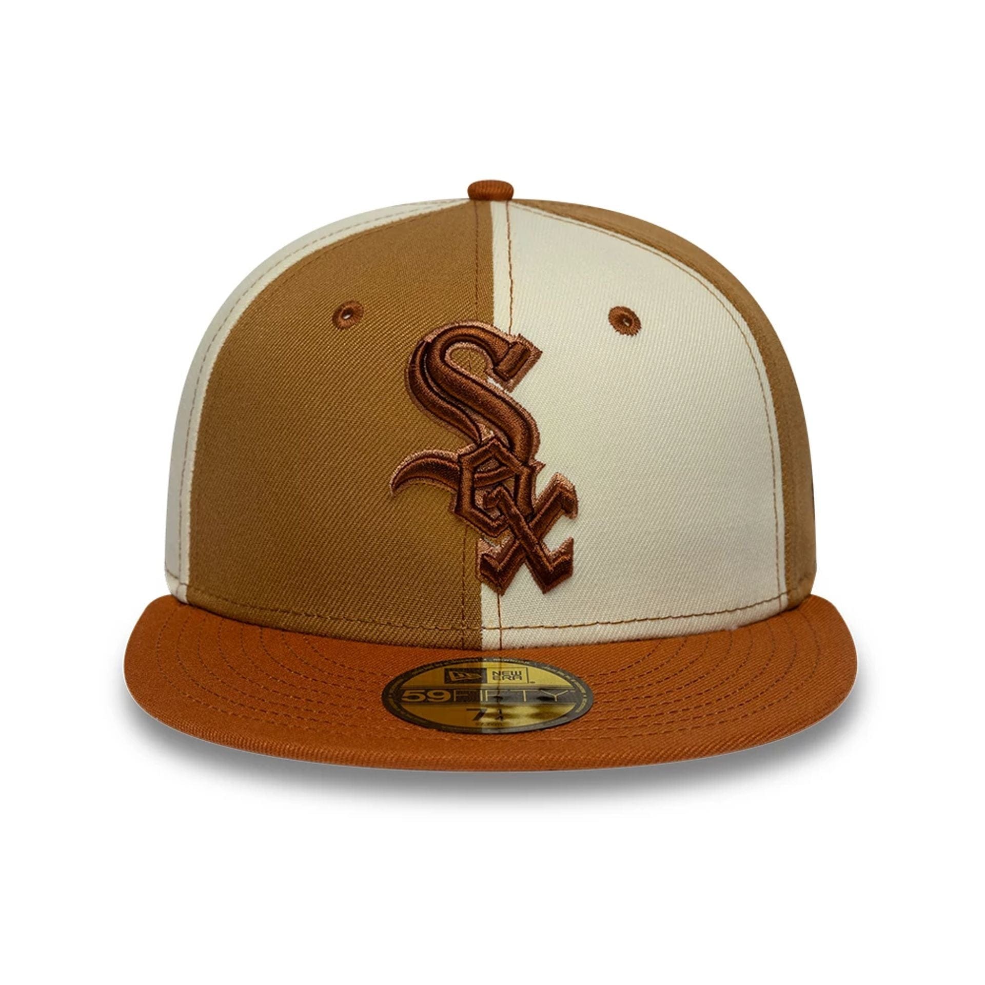 Pictured is this MLB Contrast Chicago White Sox 59FIFTY Fitted cap in white. 2