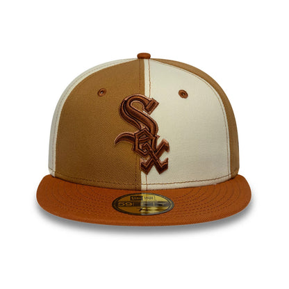 Pictured is this MLB Contrast Chicago White Sox 59FIFTY Fitted cap in white. 2