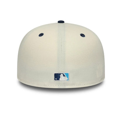 Pictured is this New York Yankees MLB White 59FIFTY A-Frame Fitted cap. 7