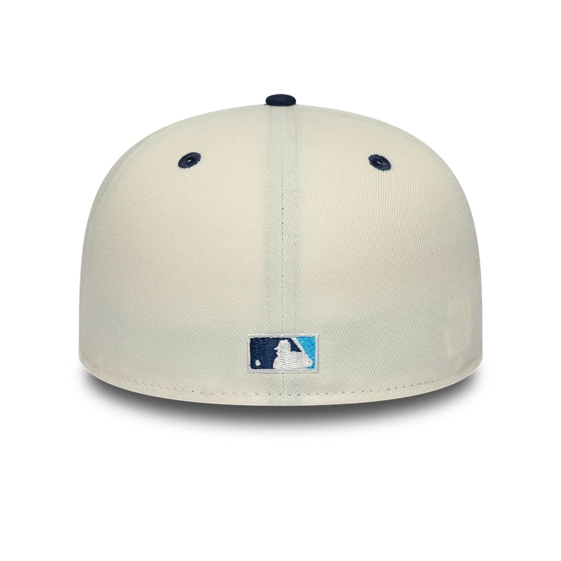 Pictured is this New York Yankees MLB White 59FIFTY A-Frame Fitted cap. 7