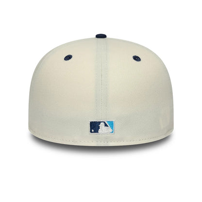 Pictured is this New York Yankees MLB White 59FIFTY A-Frame Fitted cap. 7