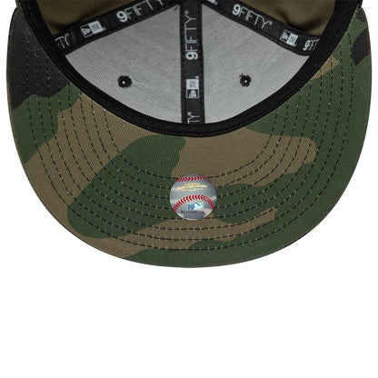 Pictured is this MLB Camo New York Yankees 9FIFTY Snapback cap in green. 7