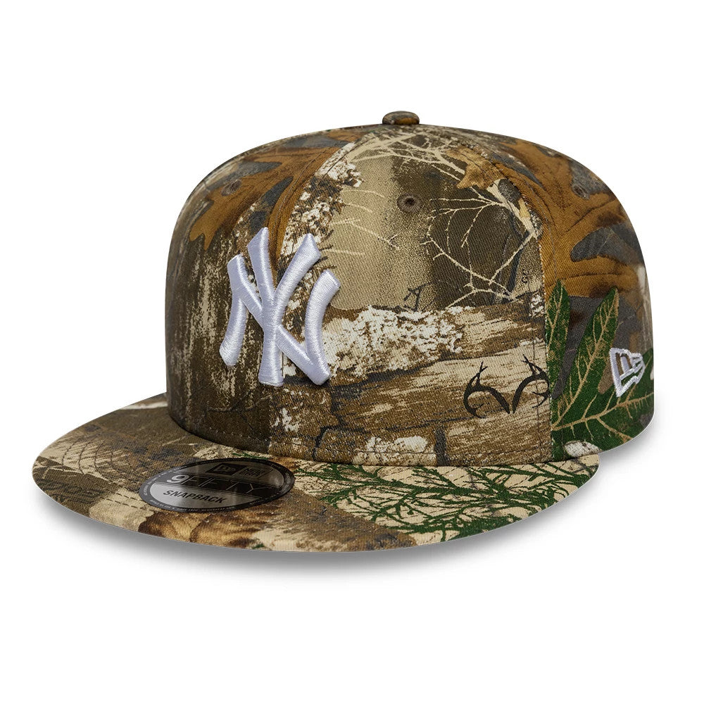 MLB Real Tree New York Yankees Beige 9FIFTY Snapback Cap 