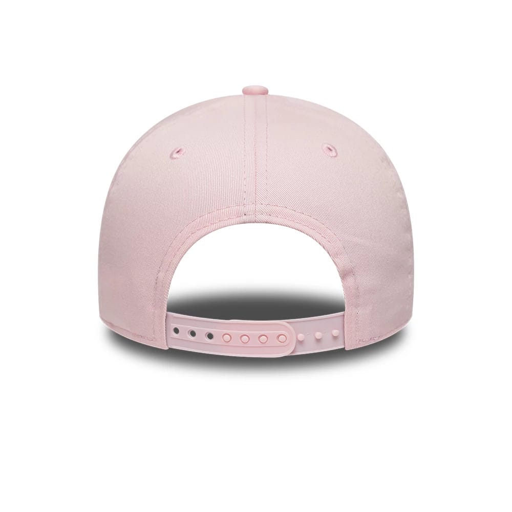 Pictured is this MLB Heart LA Angels 9FORTY A-Frame Adjustable cap in pink. 7