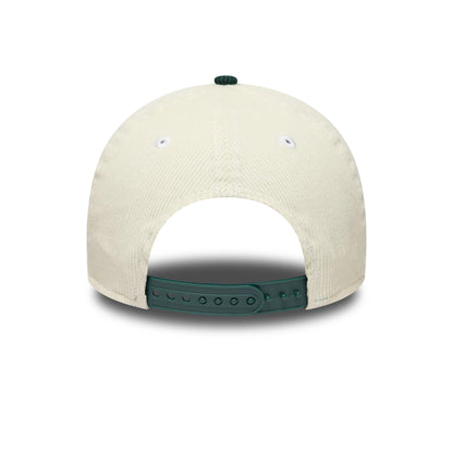 Pictured is this MLB LA Dodgers 9FORTY A-Frame cap in cream and dark green. 7