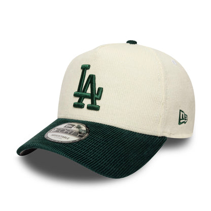 Pictured is this MLB LA Dodgers 9FORTY A-Frame cap in cream and dark green. 1