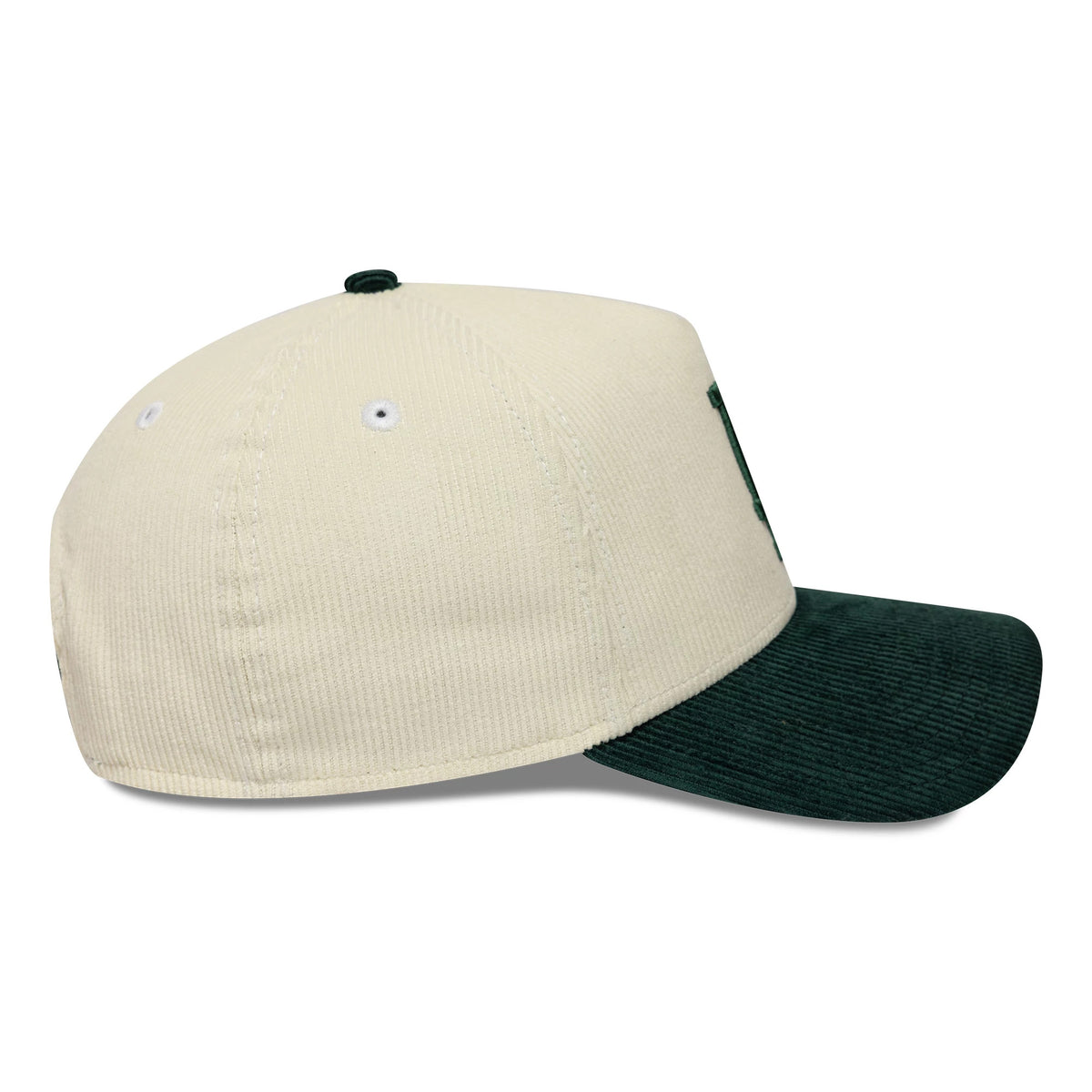 Pictured is this MLB LA Dodgers 9FORTY A-Frame cap in cream and dark green. 6