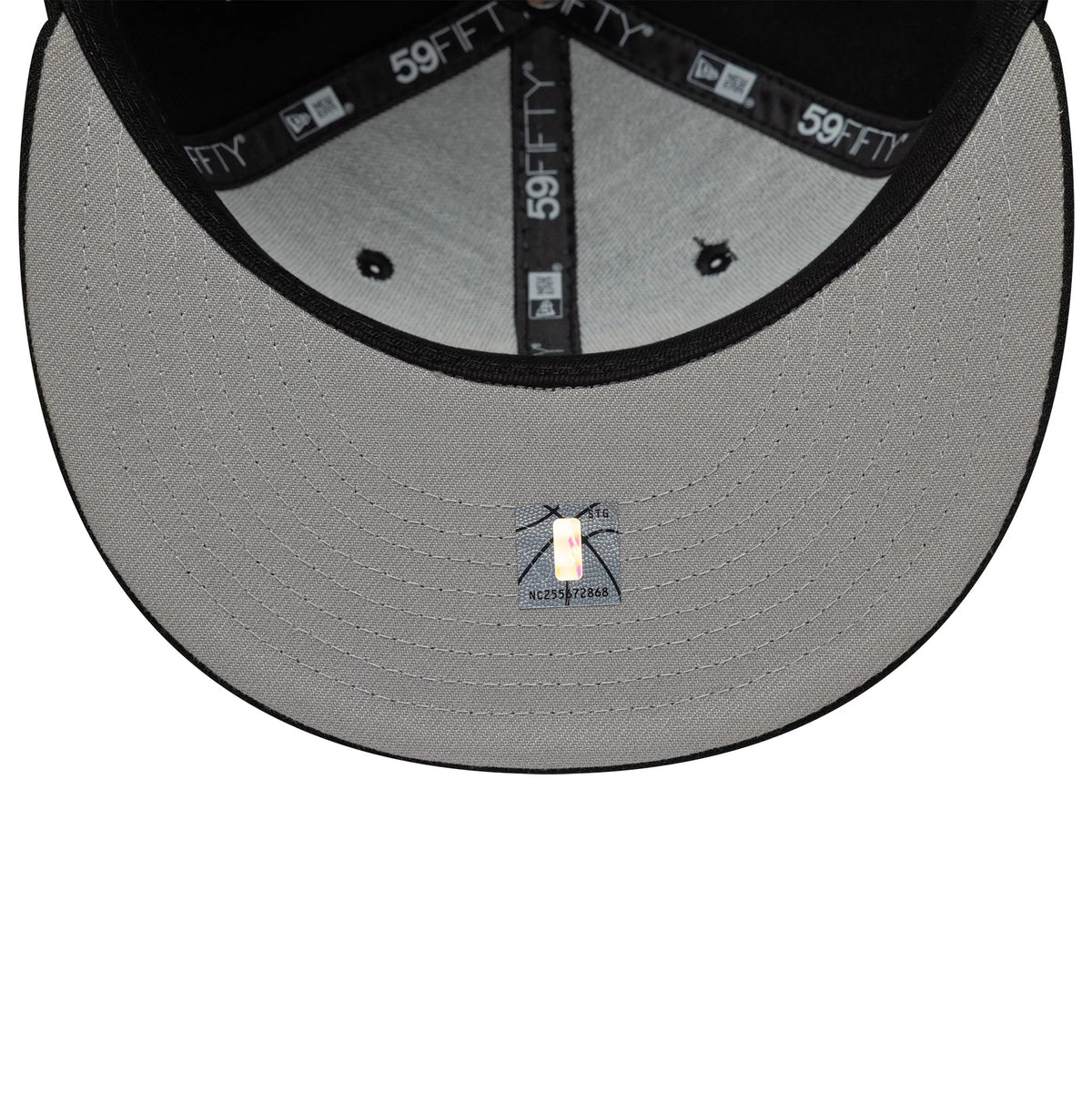 Pictured is this NBA New York Knicks 59FIFTY Fitted cap in black. 2