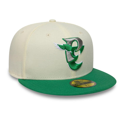 Pictured is this  NFL City Originals Philadelphia Eagles 59FIFTY Fitted cap in cream. 3