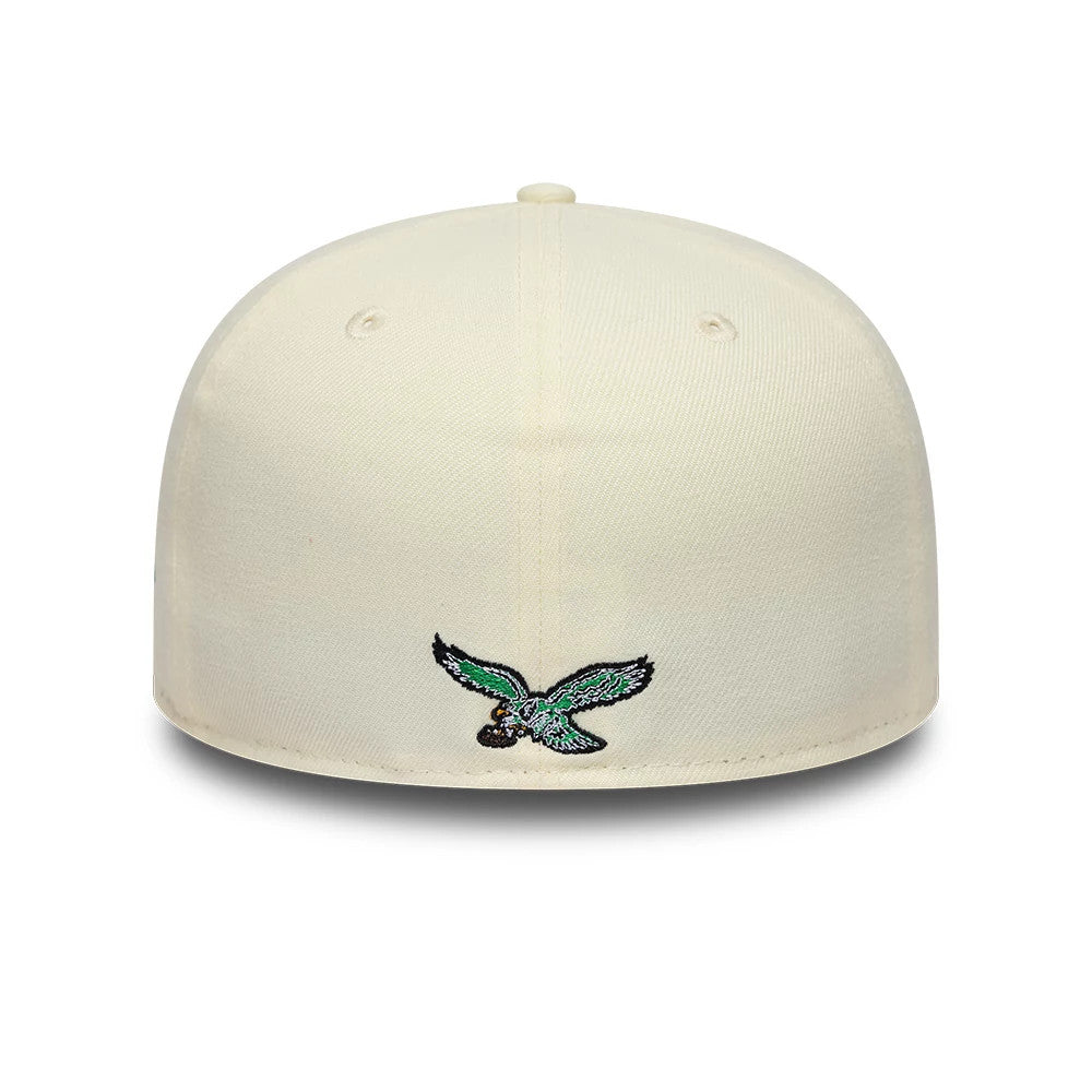 Pictured is this  NFL City Originals Philadelphia Eagles 59FIFTY Fitted cap in cream. 4