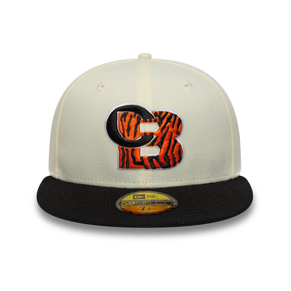 Pictured is this NFL City Originals Cincinnati Bengals 59FIFTY Fitted cap in cream. 2
