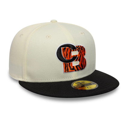 Pictured is this  NFL City Originals Cincinnati Bengals 59FIFTY Fitted cap in cream. 3