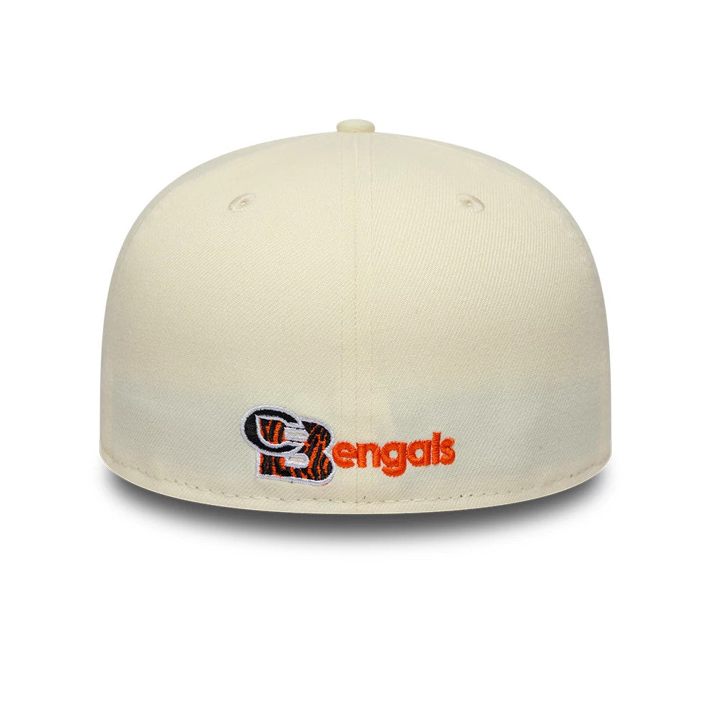 Pictured is this  NFL City Originals Cincinnati Bengals 59FIFTY Fitted cap in cream. 4