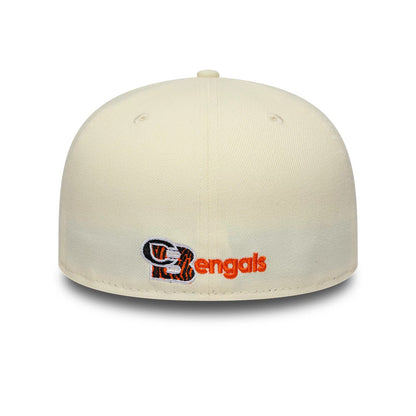 Pictured is this  NFL City Originals Cincinnati Bengals 59FIFTY Fitted cap in cream. 4