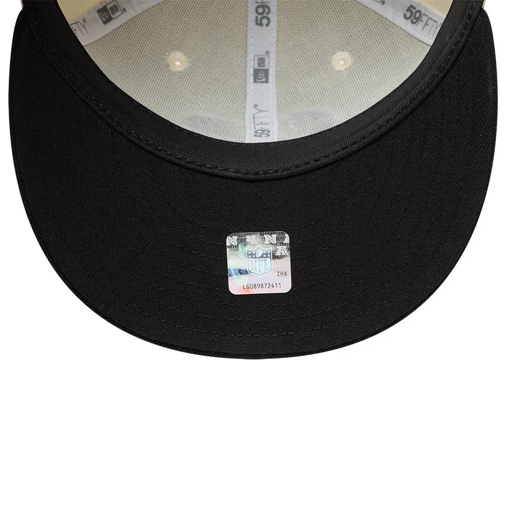 Pictured is this  NFL City Originals Cincinnati Bengals 59FIFTY Fitted cap in cream. 5