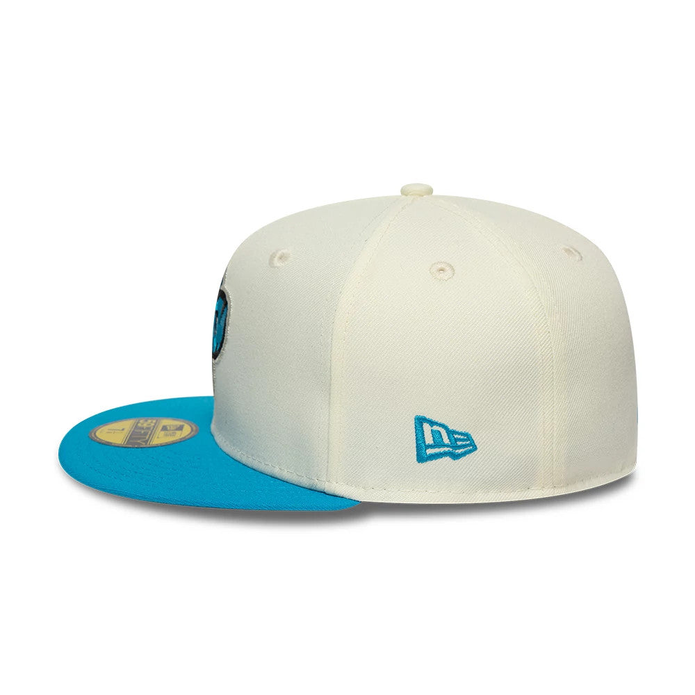 Pictured is this  NFL City Originals Carolina Panthers 59FIFTY Fitted cap in cream. 5