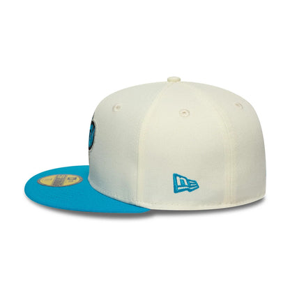 Pictured is this  NFL City Originals Carolina Panthers 59FIFTY Fitted cap in cream. 5