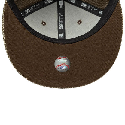Pictured is this  MLB Heather Brown Chicago White Sox 59FIFTY Fitted cap in brown. 2