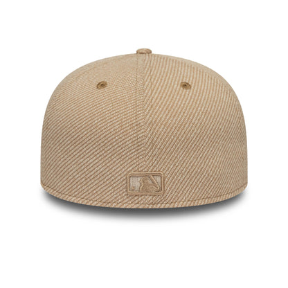 Pictured is this  MLB Heather Tan San Diego Padres 59FIFTY Fitted cap in tan. 5