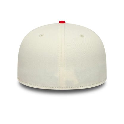 Pictured is this TGR Haas F1 59FIFTY Fitted cap in cream. 7