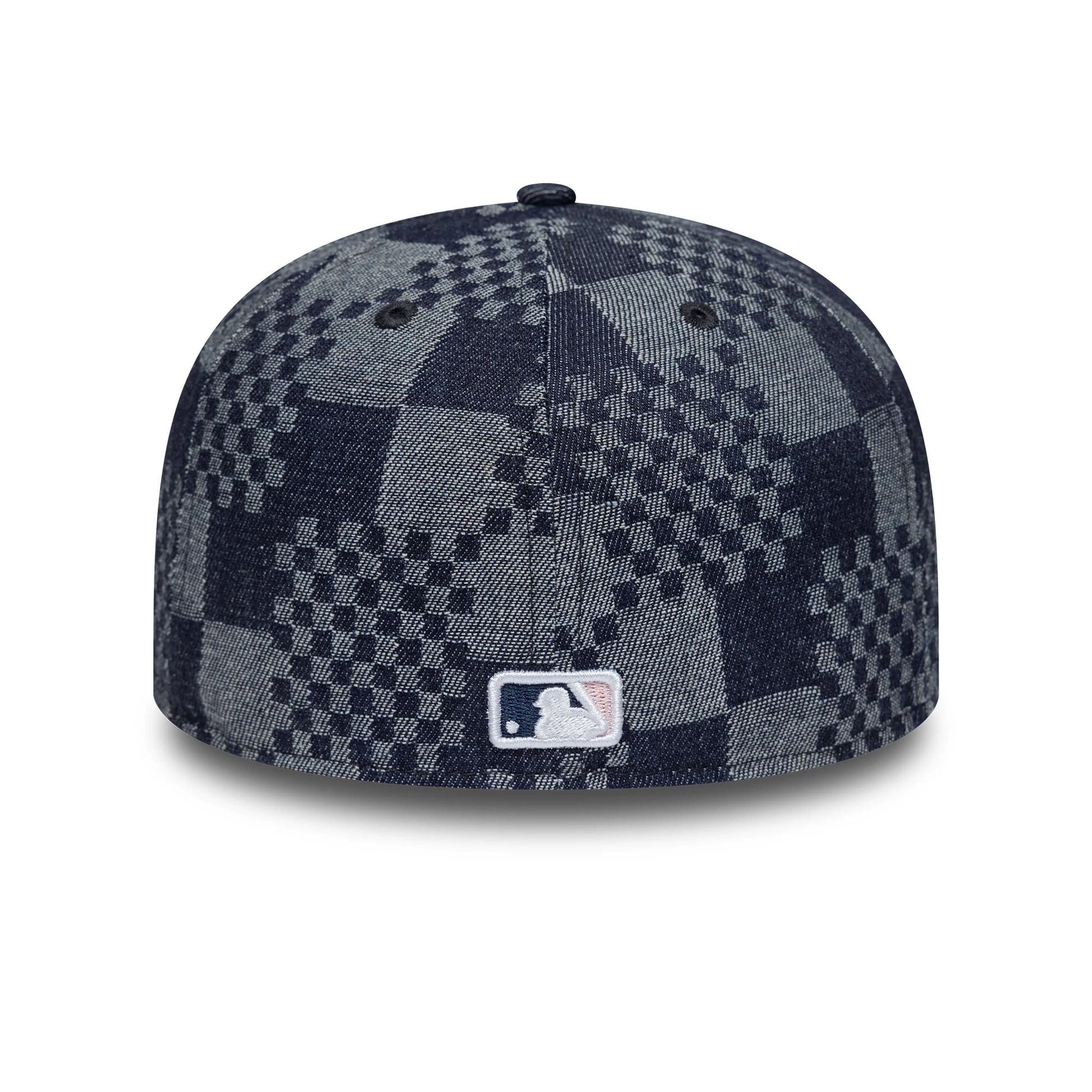 Pictured is this MLB Denim New York Yankees 59FIFTY Fitted cap in blue. 7
