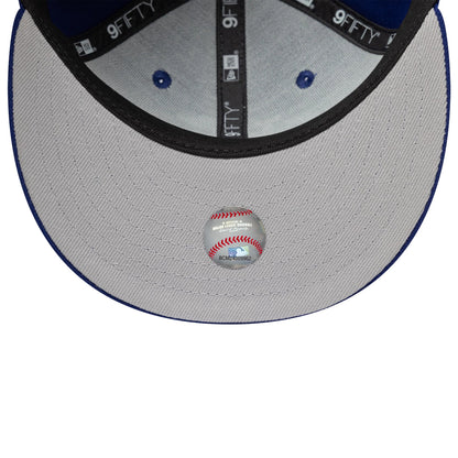 Pictured is this Youth MLB Clouds LA Dodgers 9FIFTY Snapback cap in dark blue. 2