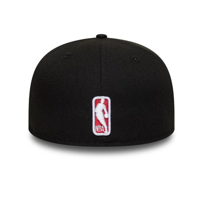 Pictured is this NBA Global Games 2026 London Miami Heat 59FIFTY Fitted cap in black and dark red. 6