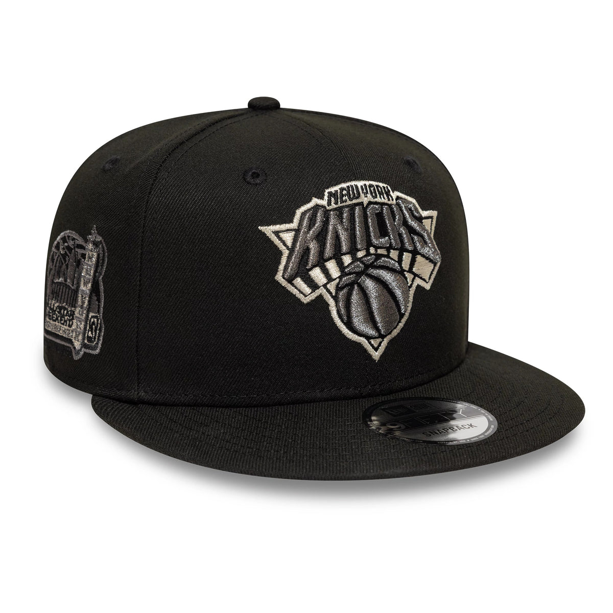 Pictured is this NBA All Star Game New York Knicks 9FIFTY Snapback cap in black. 1