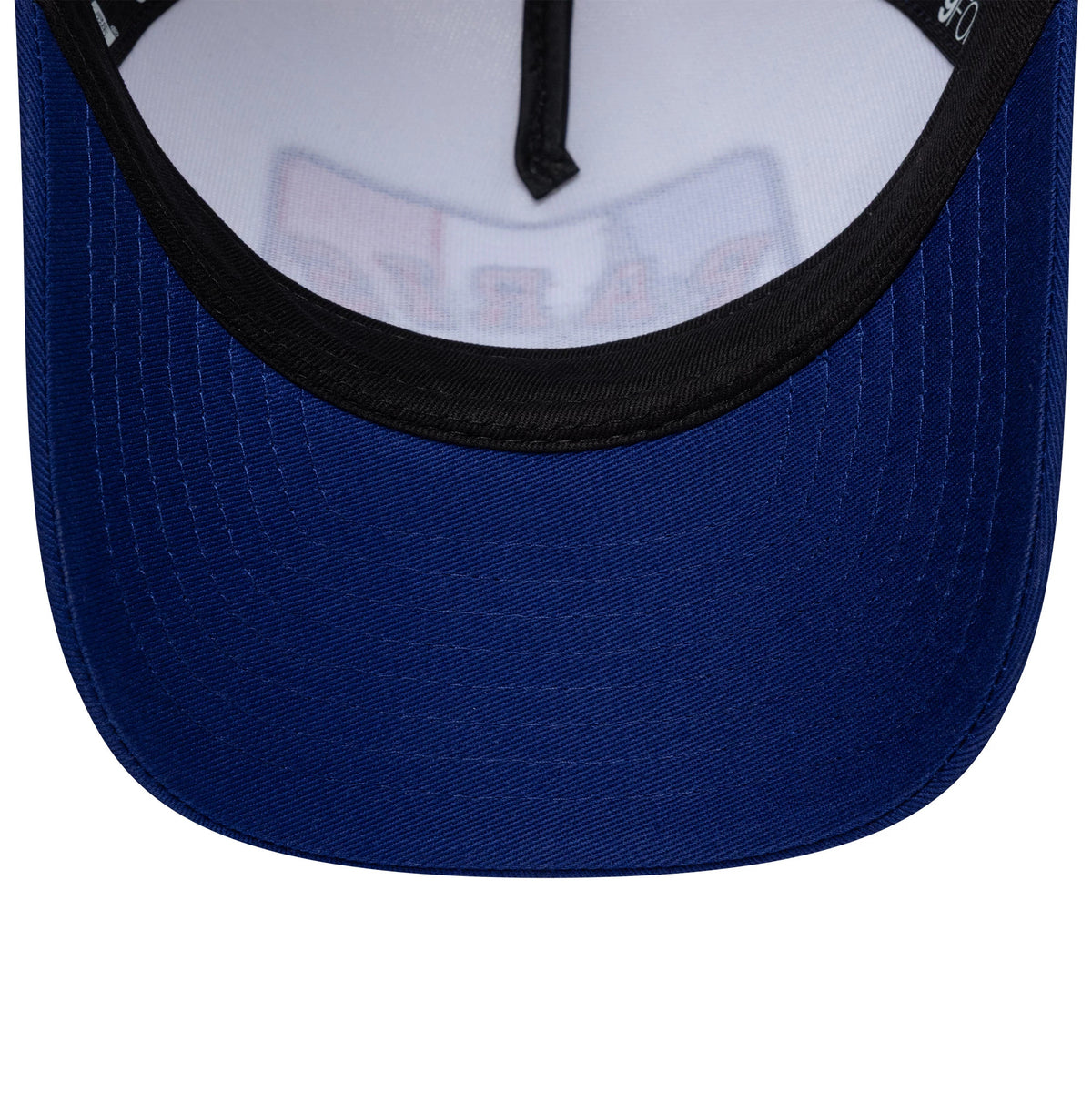 Pictured is this New Era Paris 9FORTY M-Crown A-Frame Trucker cap in white & blue. 7
