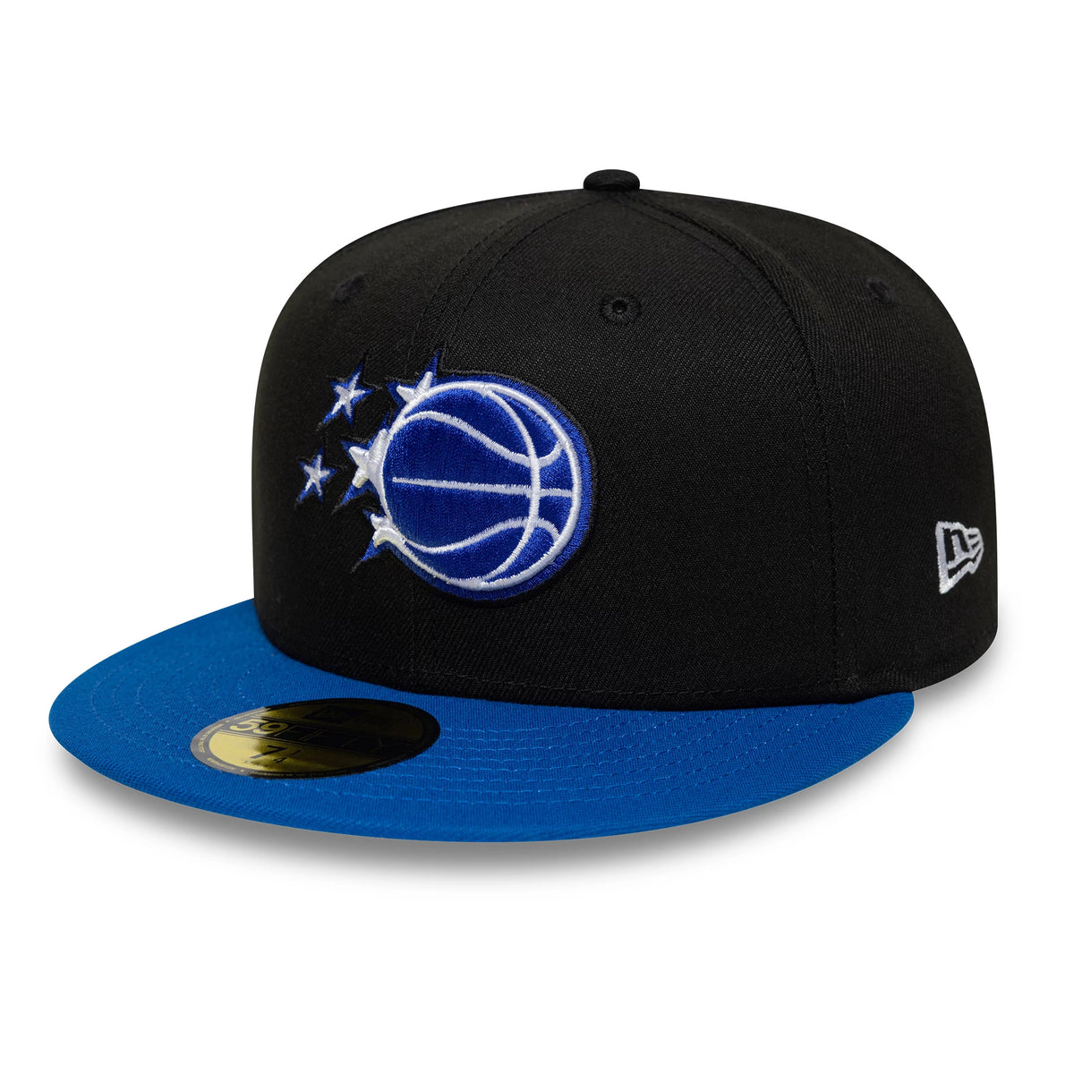 Pictured is this NBA Global Games 2026 London Orlando Magic 59FIFTY Fitted cap in black and blue. 3