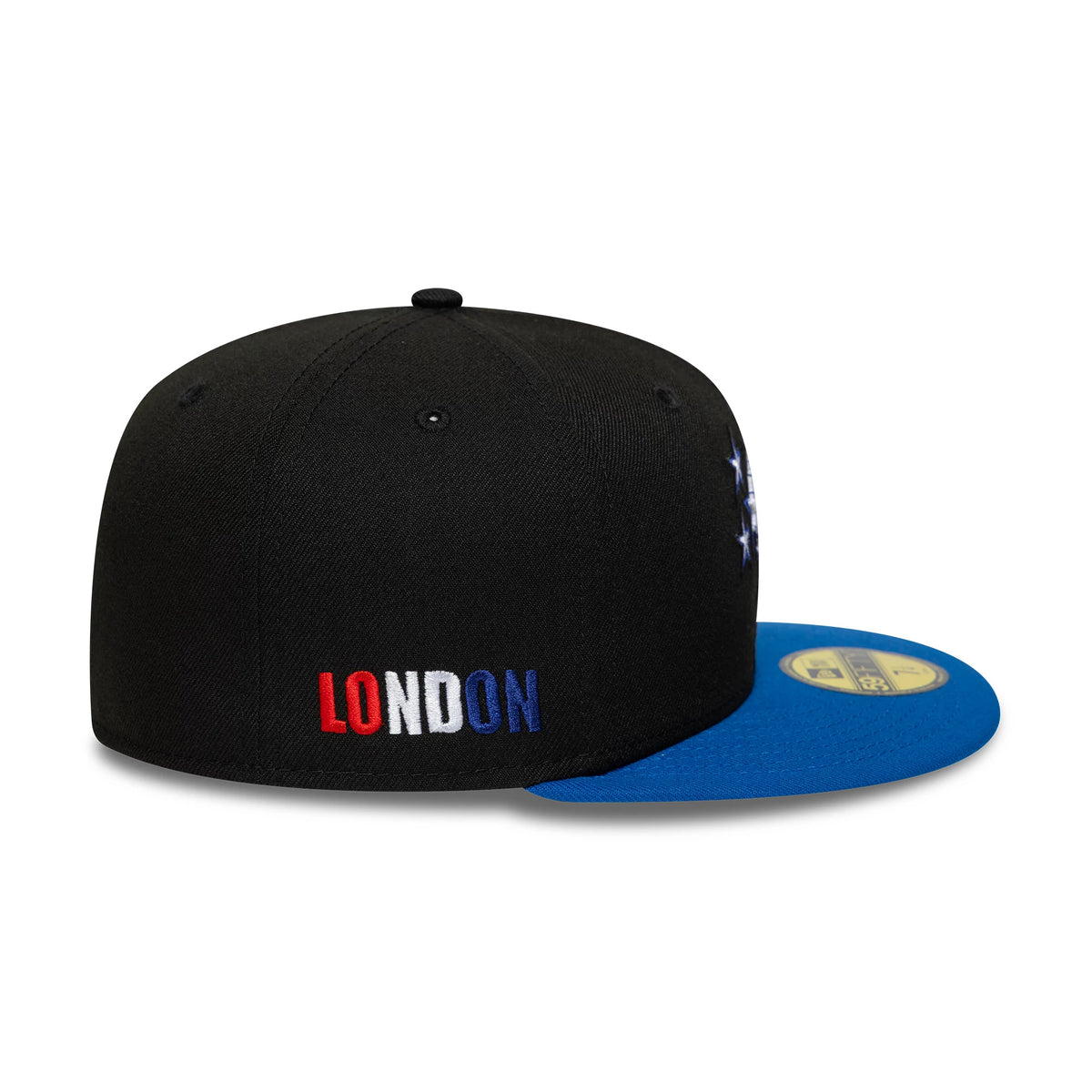 Pictured is this NBA Global Games 2026 London Orlando Magic 59FIFTY Fitted cap in black and blue. 4