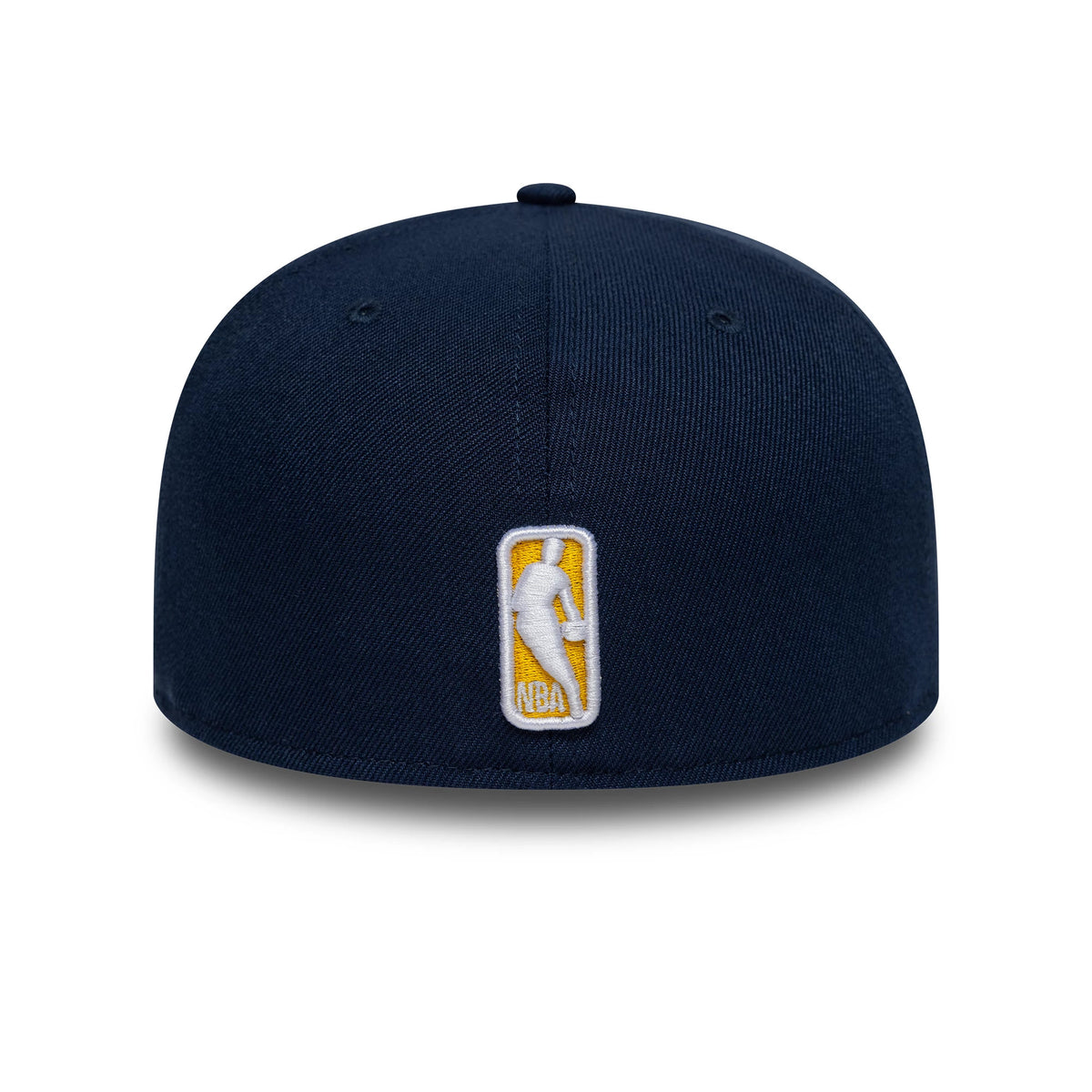 Pictured is this NBA Global Games 2026 London Indiana Pacers 59FIFTY Fitted cap in dark blue and yellow. 6
