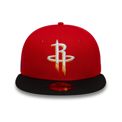 Pictured is this NBA Global Games 2026 London Houston Rockets 59FIFTY Fitted cap in red and black. 2