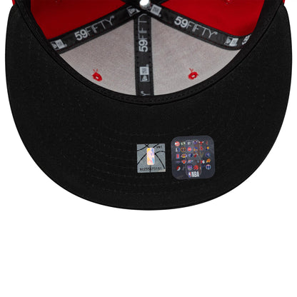 Pictured is this NBA Global Games 2026 London Houston Rockets 59FIFTY Fitted cap in red and black. 7