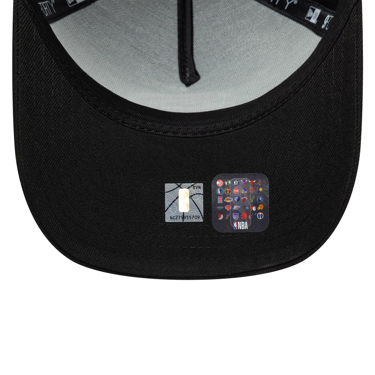 Pictured is this NBA Global Games 2026 Madrid Atlanta Hawks 9FORTY A-Frame cap in black. 7