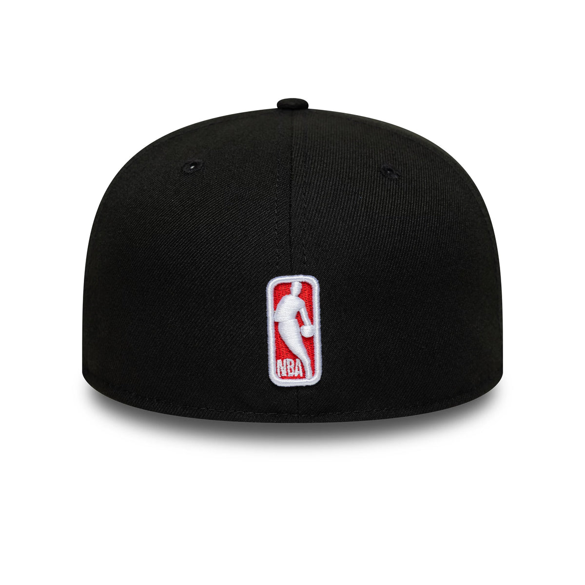 Pictured is this NBA Global Games 2026 Madrid Atlanta Hawks 59FIFTY Fitted cap in black and red. 6