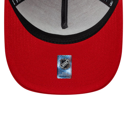 Pictured is this NHL London Game 2026 Washington Capitals 9FORTY A-Frame cap in red. 7