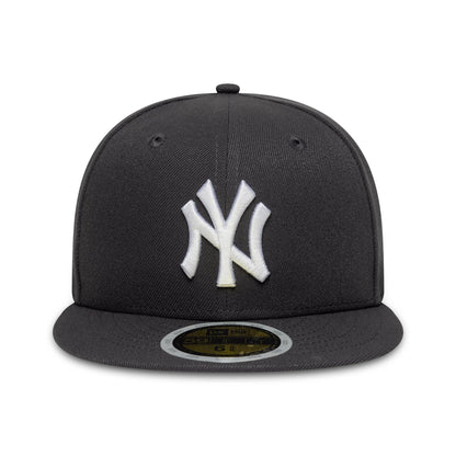 Pictured is this Youth MLB New York Yankees 59FIFTY Fitted cap in dark grey. 3
