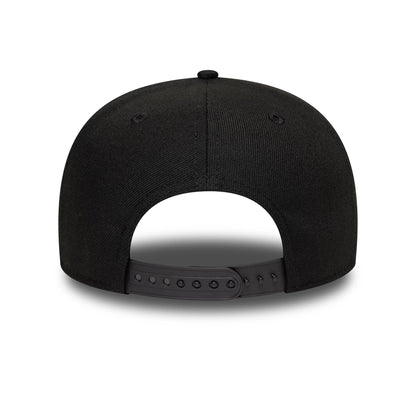 Pictured is this MLB Duelling Logos Yankees VS Dodgers 9FIFTY Snapback cap in black. 5