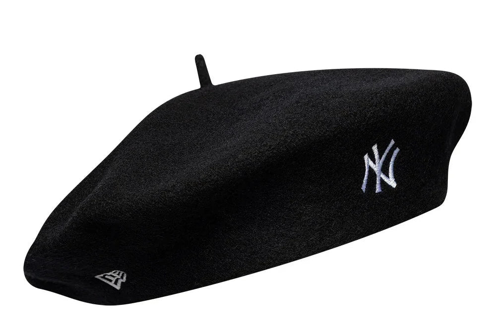 New York Yankees MLB Wool Script Black Beret