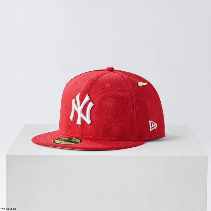 30TH ANNIVERSARY RED NEW YORK YANKEES CAP