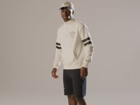 Weißer New Era Open Oversized 1/4 Zip Pullover