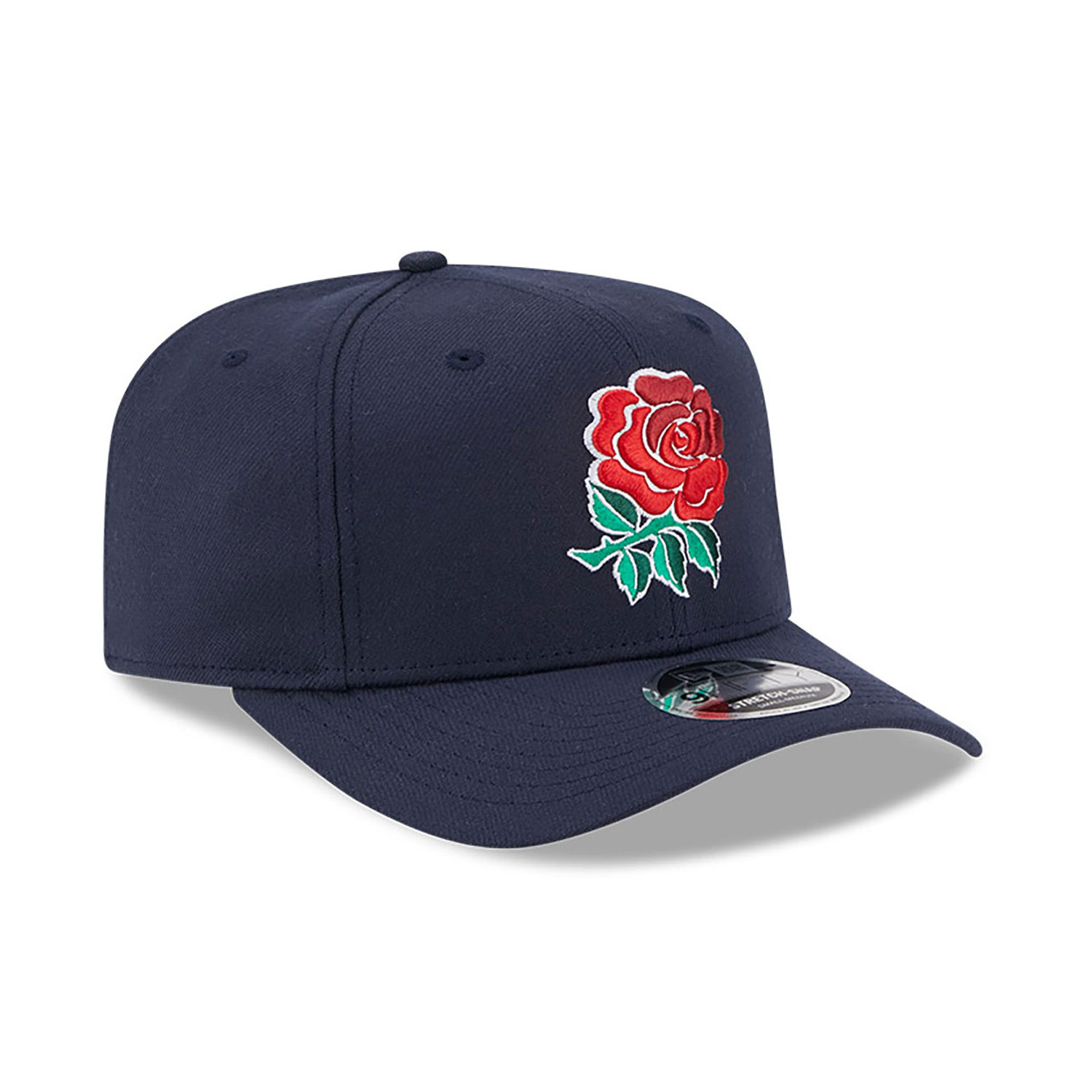 England Rugby Union Rose Navy Stretch Snap 9FIFTY Kappe