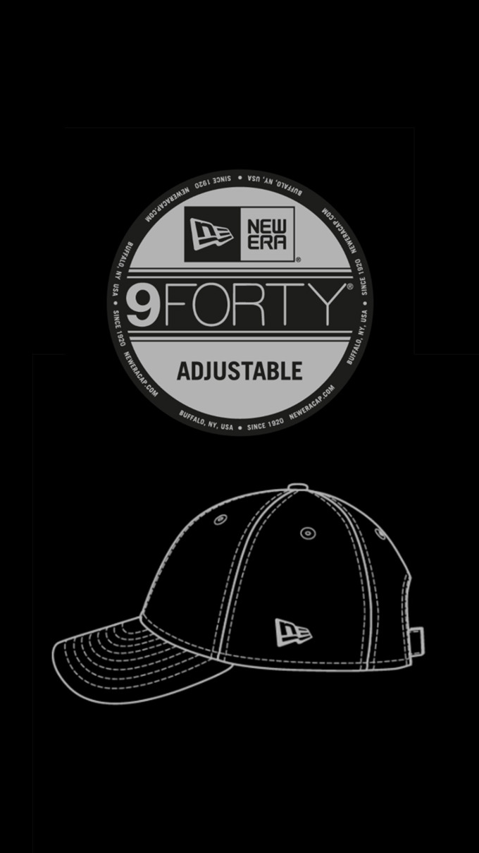 9FORTY silhouette sketch and visor sticker for mobile