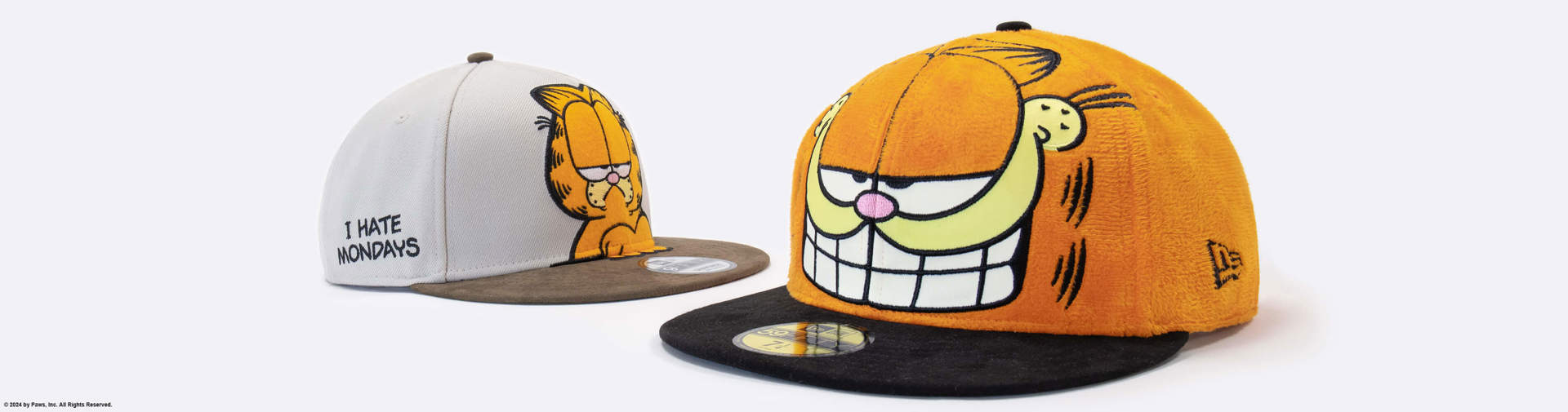 two 59FIFTY Garfield caps for desktop homepage