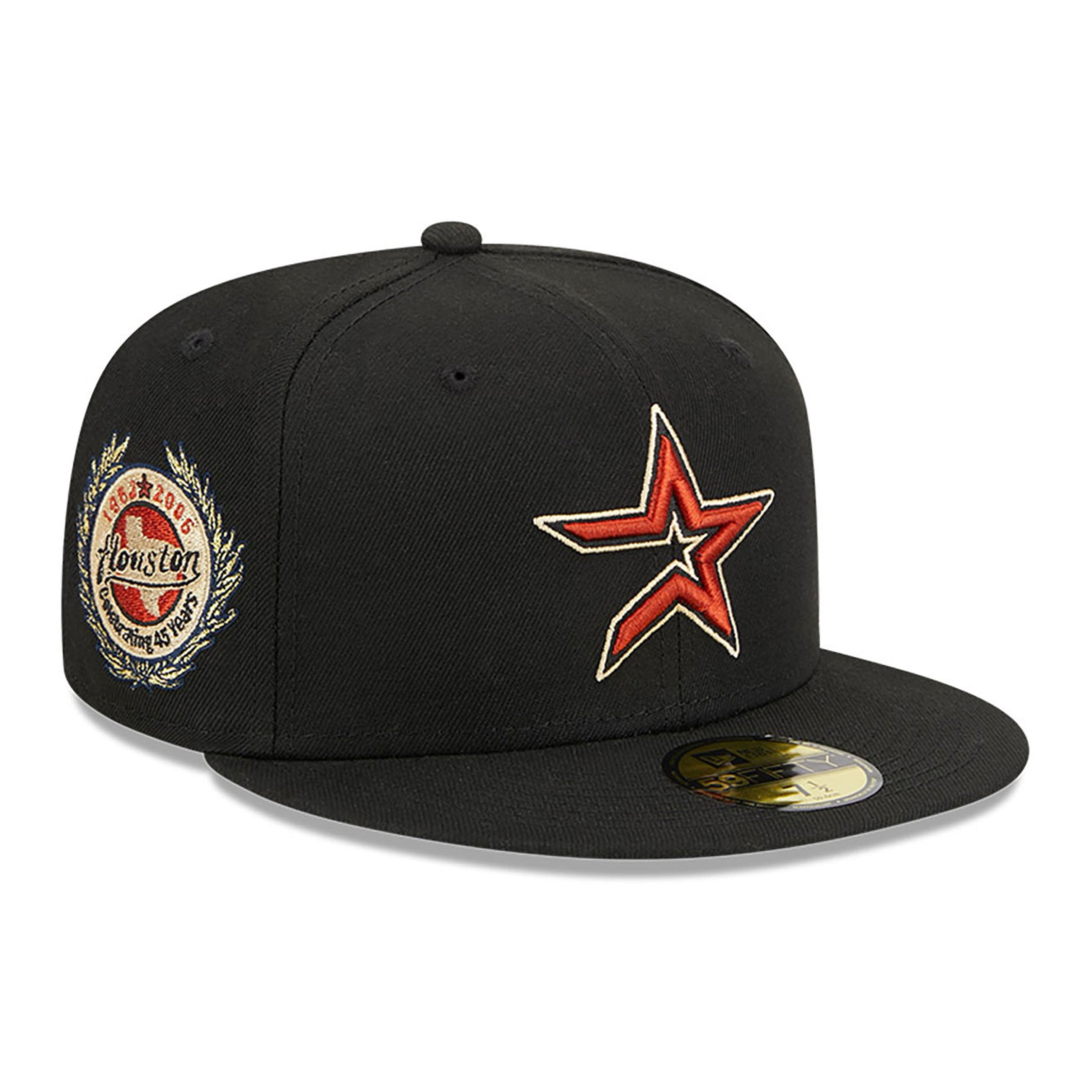 Laurel Sidepatch Houston Astros 59FIFTY Fitted Cap D03_854