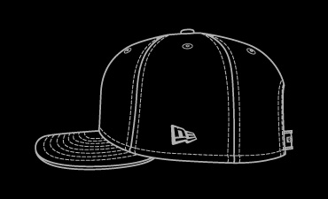 black silhouette of 9fifty cap