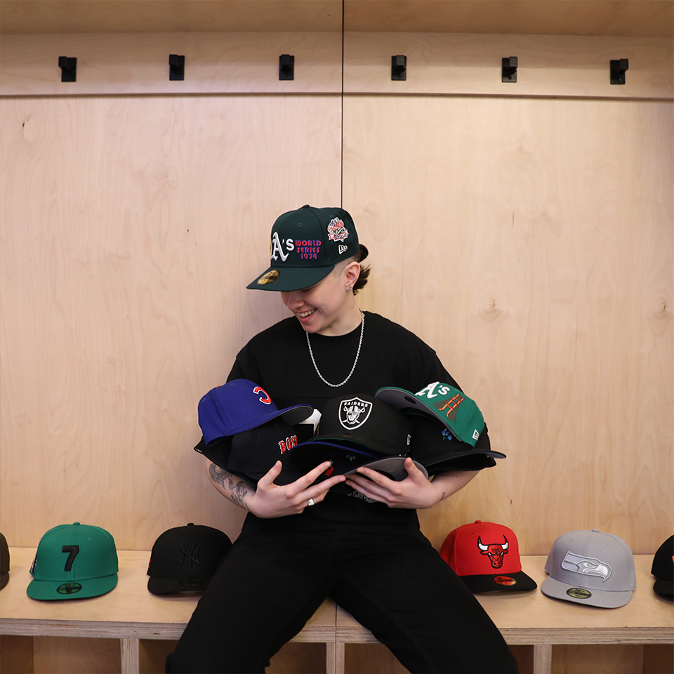 Professional dancer, Claire's collection of New Era Cap 59FIFTY fitteds