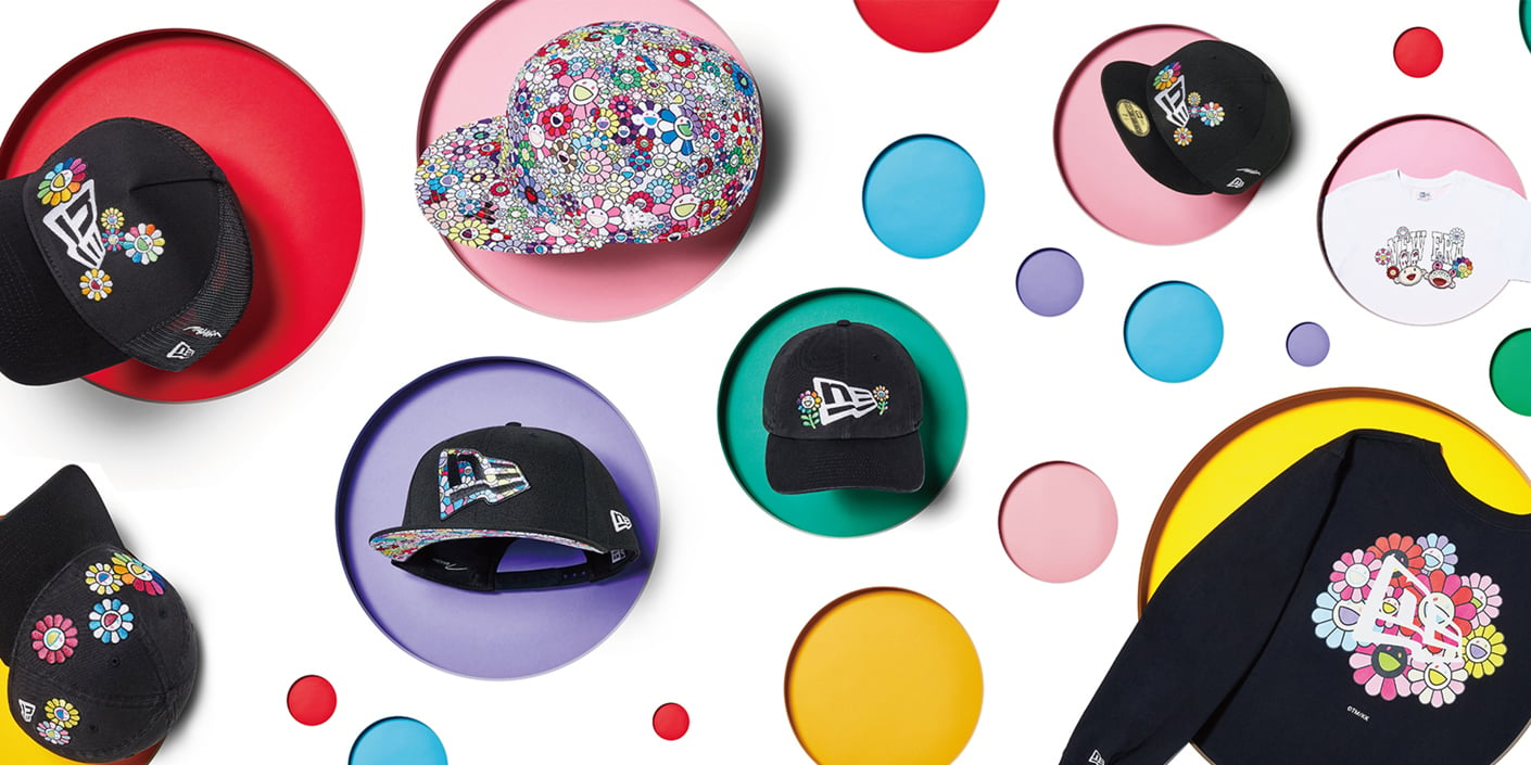 Takashi Murakami colabora con New Era para la colección de sombreros y ropa